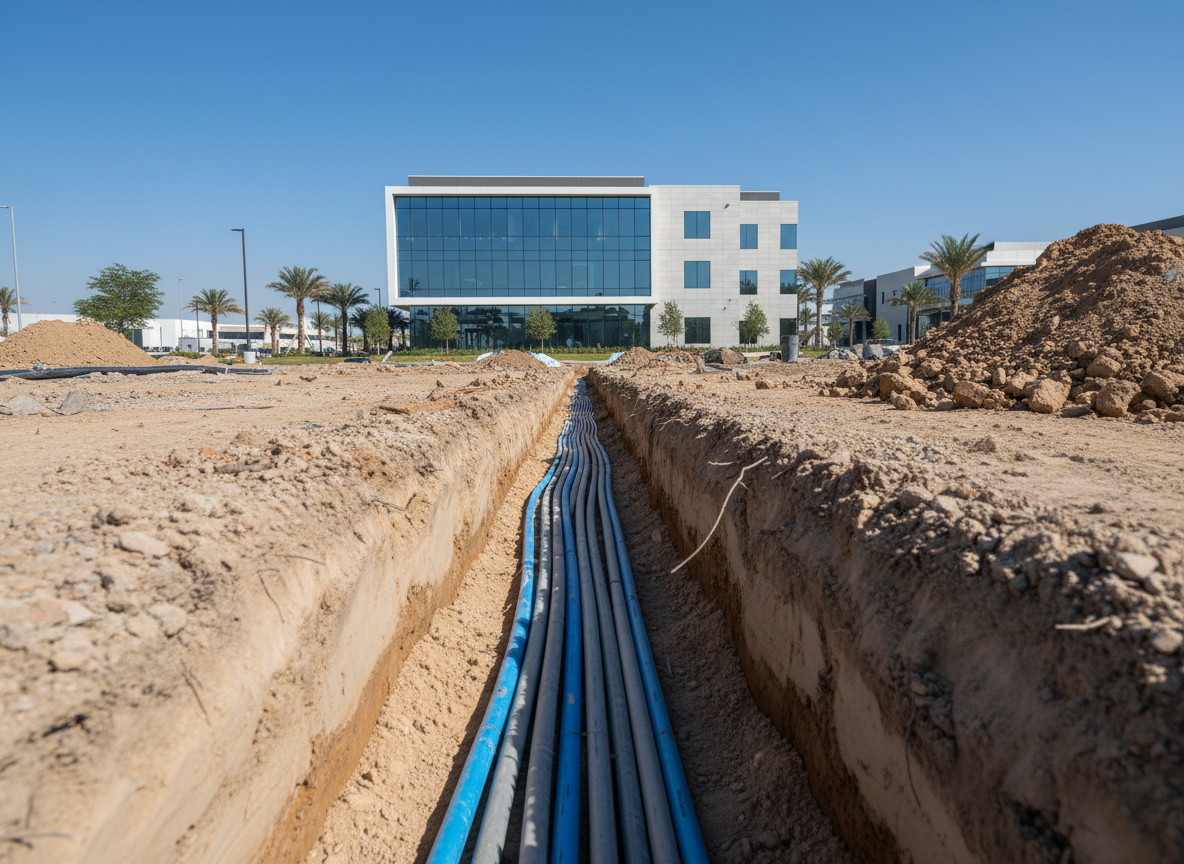 Commercial Fiber Optic Installation